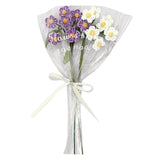 Maxbell Artificial Flowers Combo Unassembled Wedding Rehearsal for Halloween Office Purple and White