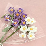 Maxbell Artificial Flowers Combo Unassembled Wedding Rehearsal for Halloween Office Purple and White