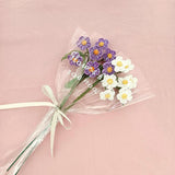 Maxbell Artificial Flowers Combo Unassembled Wedding Rehearsal for Halloween Office Purple and White