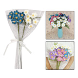 Maxbell Artificial Flowers Combo Unassembled Wedding Rehearsal for Halloween Office Blue and White