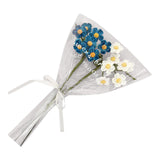 Maxbell Artificial Flowers Combo Unassembled Wedding Rehearsal for Halloween Office Blue and White