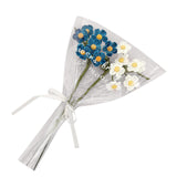 Maxbell Artificial Flowers Combo Unassembled Wedding Rehearsal for Halloween Office Blue and White