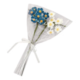 Maxbell Artificial Flowers Combo Unassembled Wedding Rehearsal for Halloween Office Blue and White