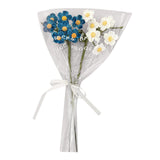 Maxbell Artificial Flowers Combo Unassembled Wedding Rehearsal for Halloween Office Blue and White