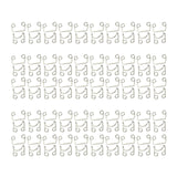 Maxbell 50 Pairs Metal Buckle Waist Accs Clasp Invisible for Jeans Fabric Crafts Bra Argent