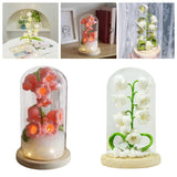 Maxbell LED Table Lamp Night Light Lily of the Valley for Home Decor Desk white