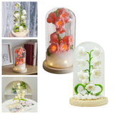 Maxbell LED Table Lamp Night Light Lily of the Valley for Home Decor Desk white