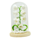 Maxbell LED Table Lamp Night Light Lily of the Valley for Home Decor Desk white