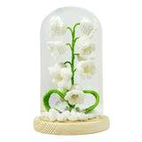 Maxbell LED Table Lamp Night Light Lily of the Valley for Home Decor Desk white