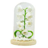 Maxbell LED Table Lamp Night Light Lily of the Valley for Home Decor Desk white