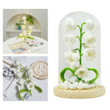 Maxbell LED Table Lamp Night Light Lily of the Valley for Home Decor Desk white