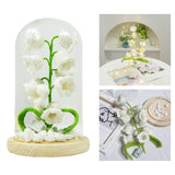 Maxbell LED Table Lamp Night Light Lily of the Valley for Home Decor Desk white