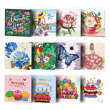 Maxbell 12x Diamond Painting Embroidery Kit Greeting Cards for Adults Kids