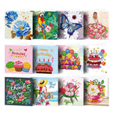 Maxbell 12x Diamond Painting Embroidery Kit Greeting Cards for Adults Kids