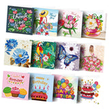 Maxbell 12x Diamond Painting Embroidery Kit Greeting Cards for Adults Kids