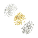 Maxbell 50 Pieces Small Lobster Clasps Zinc Alloy for DIY Crafts Necklace Silver