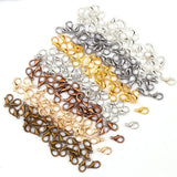Maxbell 50 Pieces Small Lobster Clasps Zinc Alloy for DIY Crafts Necklace Silver