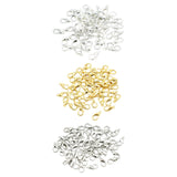 Maxbell 50 Pieces Small Lobster Clasps Zinc Alloy for DIY Crafts Necklace Silver