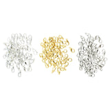 Maxbell 50 Pieces Small Lobster Clasps Zinc Alloy for DIY Crafts Necklace Silver