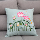 Maxbell Embroidery Pillow Covers Kit DIY Crafts Cross Stitch Kits for Beginners