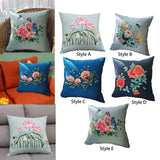 Maxbell Embroidery Pillow Covers Kit DIY Crafts Cross Stitch Kits for Beginners