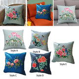 Maxbell Embroidery Pillow Covers Kit DIY Crafts Cross Stitch Kits for Beginners