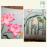 Maxbell Embroidery Pillow Covers Kit DIY Crafts Cross Stitch Kits for Beginners