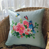 Maxbell Embroidery Pillow Covers Kit DIY Crafts Cross Stitch Kits for Beginners