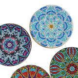 Maxbell 8x DIY Diamond Painting Coaster Tool Mandala for Beginners Dining Room Kids