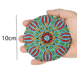 Maxbell 8x DIY Diamond Painting Coaster Tool Mandala for Beginners Dining Room Kids