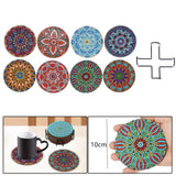 Maxbell 8x DIY Diamond Painting Coaster Tool Mandala for Beginners Dining Room Kids