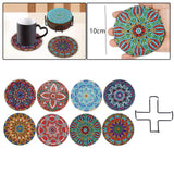 Maxbell 8x DIY Diamond Painting Coaster Tool Mandala for Beginners Dining Room Kids