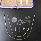 Maxbell Circular Knitting Needles Set Detachable Weaving Equipment for Sweater
