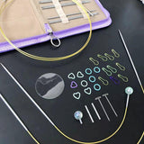 Maxbell Circular Knitting Needles Set Detachable Weaving Equipment for Sweater