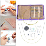 Maxbell Circular Knitting Needles Set Detachable Weaving Equipment for Sweater