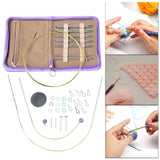 Maxbell Circular Knitting Needles Set Detachable Weaving Equipment for Sweater