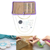 Maxbell Circular Knitting Needles Set Detachable Weaving Equipment for Sweater