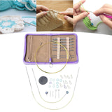 Maxbell Circular Knitting Needles Set Detachable Weaving Equipment for Sweater