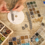 Maxbell Macrame Board Accessories Cord String Bracelet DIY Plate Tool for Bracelet