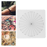 Maxbell Macrame Board Accessories Cord String Bracelet DIY Plate Tool for Bracelet