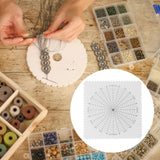 Maxbell Macrame Board Accessories Cord String Bracelet DIY Plate Tool for Bracelet