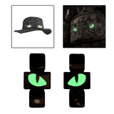 Maxbell 2Pcs Cloth Cat Eyes Patches Luminous Armband for Clothing Uniform Pants Hats