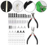 Maxbell Zipper Repair Kit with Zipper Install Pliers for Jeans Jackets Backpacks 86PCS