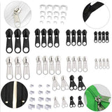 Maxbell Zipper Repair Kit with Zipper Install Pliers for Jeans Jackets Backpacks 86PCS