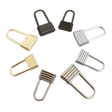 Maxbell 10Pcs Zinc Alloy Zipper Pulls Sewing Zipper Heads for Jeans Luggage Purse Black