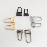 Maxbell 10Pcs Zinc Alloy Zipper Pulls Sewing Zipper Heads for Jeans Luggage Purse Black