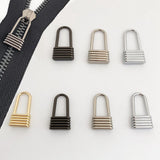 Maxbell 10Pcs Zinc Alloy Zipper Pulls Sewing Zipper Heads for Jeans Luggage Purse Black