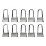 Maxbell 10Pcs Zinc Alloy Zipper Pulls Sewing Zipper Heads for Jeans Luggage Purse Silver