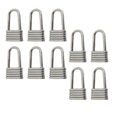 Maxbell 10Pcs Zinc Alloy Zipper Pulls Sewing Zipper Heads for Jeans Luggage Purse Silver