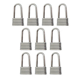 Maxbell 10Pcs Zinc Alloy Zipper Pulls Sewing Zipper Heads for Jeans Luggage Purse Silver